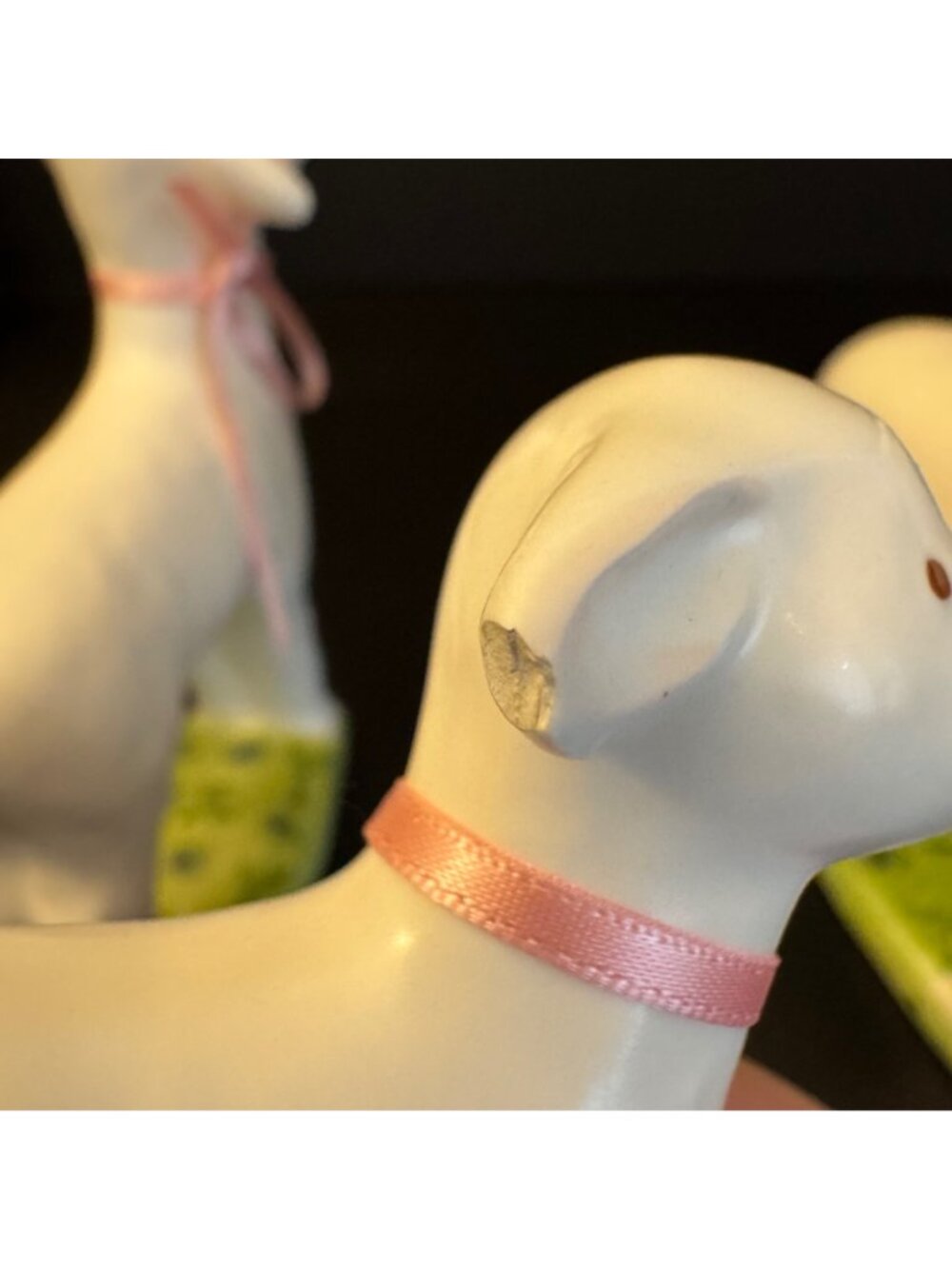 Vintage Dept 56 Sheep Lamb Family Figurines Set of 4 Farmhouse Made in Japan - Picture 8 of 14
